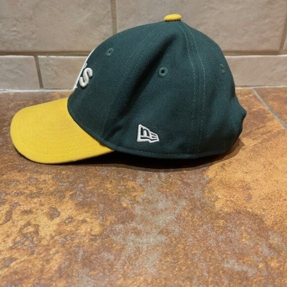 Youth Oakland A's New Era Cap Athletics Official MLB Yellow And Green - Picture 2 of 5